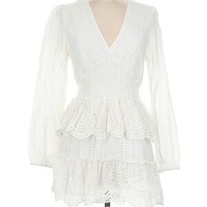 Steve Madden Raquell White Eyelet Dress